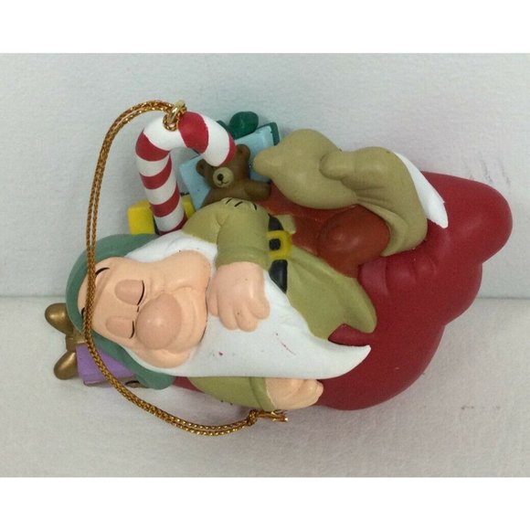 Disney Sleeping Beauty 7 Dwarfs Sleepy Christmas Ornament Presidents Edition - Picture 3 of 4